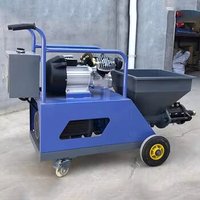 Machine de pulvérisation de mortier de ciment automatique portable, haute efficacité, monophasée 220v pour les petits travaux de construction