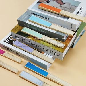 Éventail en soie de faveur de mariage en stock Éventail à main en papier imprimable pour cadeau de mariage - Product Image 5