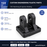 Pièces usinées CNC en plastique technique sur mesure en ABS, nylon, POM, support en U, support en forme de U avec service de tournage