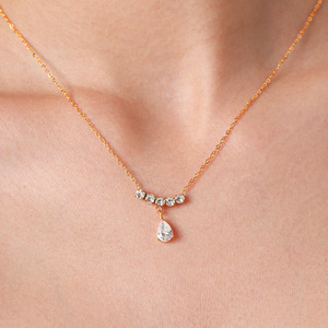 Women's Ins Style Geometric Zircon Stainless Steel Clavicle Necklace Light Luxury Trendy Daily Party Fashion Jewelry - Product Image 5