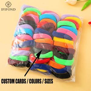 ยางรัดผม IFOND แบบปรับแต่งได้ 48 ชิ้น/แพ็ค ขนาด 6.5 ซม. สีผสม ยืดหยุ่นไร้รอยต่อ สำหรับผู้ใหญ่และนักเรียน ยางรัดผมนุ่ม - Product Image 1