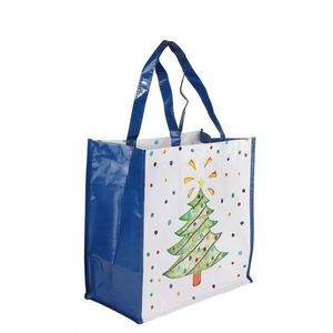 Christmas Gift <b>Bag</b> Customizable <b>Medium</b> <b>Size</b> Woven Shopping <b>Bag</b> with Eco-Friendly Letter Logo Printing for Promotion Packing - Product Image 1