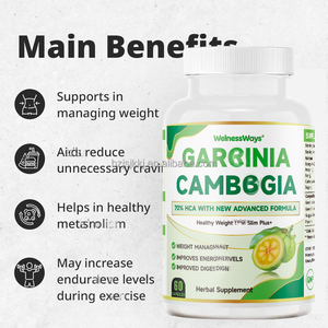 WelnessWays Brûleur Contrôle Rapide du Poids Naturel Slimmin Plat Garcinia Cambogia Perdre du Régime Capsules - Product Image 4