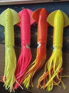 طُعم صيد الحبار الملون بطول 30 سم، يتوهج في الظلام، مجموعة طُعم الحبار والأخطبوط بألوان متنوعة، طُعم صيد ناعم - Product Image 2