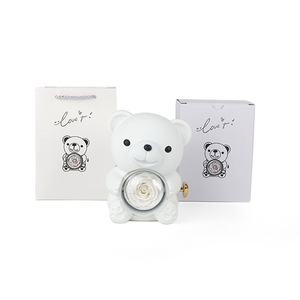 Oso de Rosas <span class=keywords><strong>al</strong></span> <span class=keywords><strong>por</strong></span> <span class=keywords><strong>Mayor</strong></span> de Fábrica, Nuevo Estilo, Jabón Giratorio, Rosas Eternas Preservadas en Caja de Acrílico para Regalo del Día de San Valentín 2026 - Product Image 5