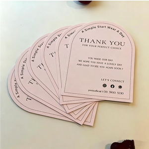 Biglietti di ringraziamento <span class=keywords><strong>per</strong></span> piccole imprese, carta patinata, stampa digitale, laminazione a film, design rapido, packaging esclusivo <span class=keywords><strong>per</strong></span> ordini di marca - Product Image 3