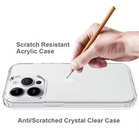 Ultra clair souple Transparent Tpu coque de téléphone antichoc coque de téléphone pour iphone 16 15 14 13 12 11 accessoires de téléphone portable
