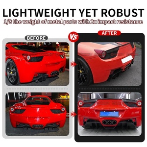 Diffuseur arrière de voiture en fibre de carbone de qualité supérieure, style V Vors, pour Ferrari 458 - Product Image 2