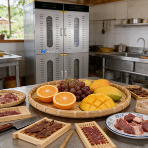 <span class=keywords><strong>D</strong></span>éshydrateur alimentaire commercial grande capacité en acier inoxydable industriel pour le séchage en vrac de fruits, légumes, viandes, herbes, champignons et snacks - Product Image 5