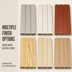 Acoustic Wall Panel PVC WPC Slat Sound Absorbing Decorative <strong>Interior</strong> Wall Cladding For Hotel Office Conference Room - Product Image 2