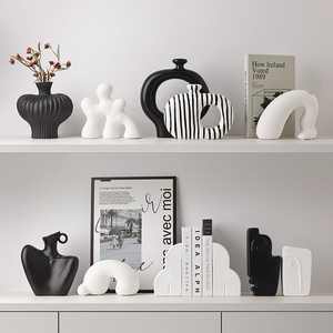 Ornements en Céramique Haut de Gamme Art Simple, Décoration Douce Artistique pour Hôtel, Meuble TV, Chambre Témoin de Luxe, Décoration de Bureau Tendance - Product Image 2