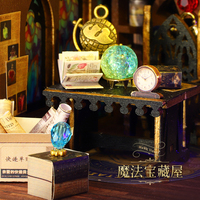 Kit de bricolage maison miniature Magic House en gros, kit de maison miniature DIY, maison de poupée miniature avec éclairage LED décoratif