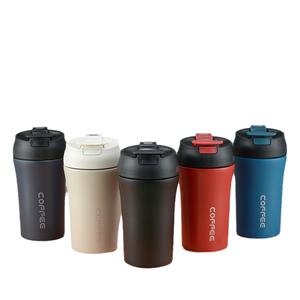 Vaso de acero inoxidable para café 304, taza de viaje aislada, taza de café portátil con pajita para mujer - Product Image 2