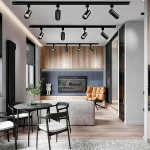 Hiện đại theo dõi ánh sáng có thể điều chỉnh 3 điện 5cct tập trung đèn thương mại lịch thi đấu CRI>90 + Dimmable Trần Spotlight dẫn ánh sáng theo dõi - Product Image 3