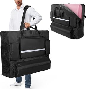 Muestra Gratuita: Bolsa de Transporte Profesional Negra Universal para Camillas de Masaje, Diseño Casual Simple con Cremallera y un Bolsillo, Directo de Fábrica - Product Image 4