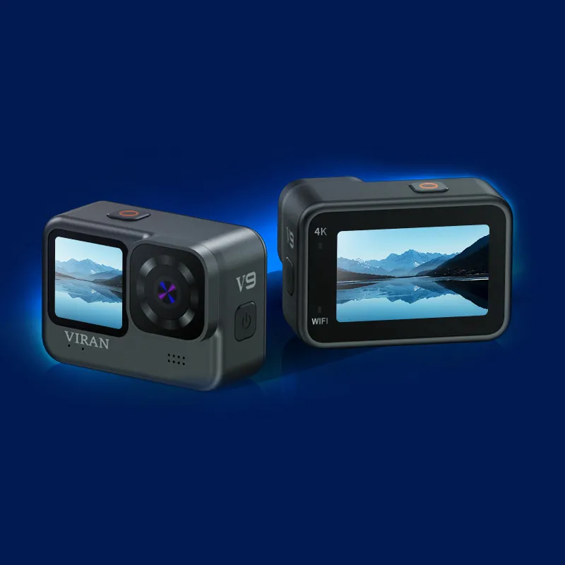 Fotocamera a doppio schermo stabilizzata con movimento 4 k60 FPS Ultra HD a due colori Action Camera impermeabile