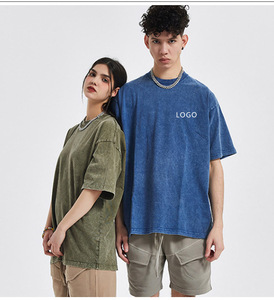 Camiseta Oversize de Hombre de Alta Calidad con Lavado Ácido, Diseño Estampado, 100% Algodón Tejido, Ecológica, Venta al por Mayor, Estilo Retro - Product Image 4
