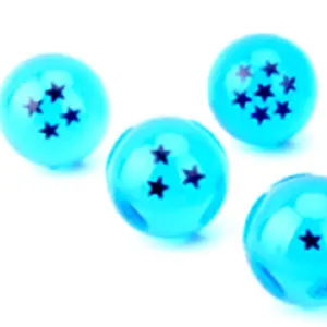 Toptan akrilik kristal tutkal reçine yedi dragonball topları 7 dragon topu yıldız topu