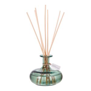 Bosque Mediterráneo Reed Diffuser Set <b>250ml</b> Round Green <b>Glass</b> <b>Bottle</b> Eco-Friendly Fragrance - Product Image 4