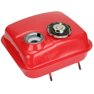 HIAORS réservoir d'essence avec <span class=keywords><strong>bouchon</strong></span> en acier inoxydable pour Predator 212cc Coleman CT200u KT196 GX160 Mini vélo Go Kart petit Clone moteur rouge - Product Image 3
