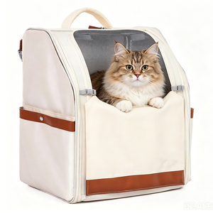 Pet Cat Carrier <b>Backpack</b> with Breathable Mesh for <b>Small</b> Large Cats Outdoor Travel Hiking Double Shoulder Cat Carriers <b>Backpack</b> - Product Image 1