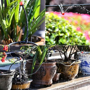 <span class=keywords><strong>Kit</strong></span> d'arrosage <span class=keywords><strong>goutte</strong></span>-à-<span class=keywords><strong>goutte</strong></span> automatique pour légumes et fleurs, tuyau de <span class=keywords><strong>50m</strong></span>, pour jardin domestique, rouge réglable - Product Image 4