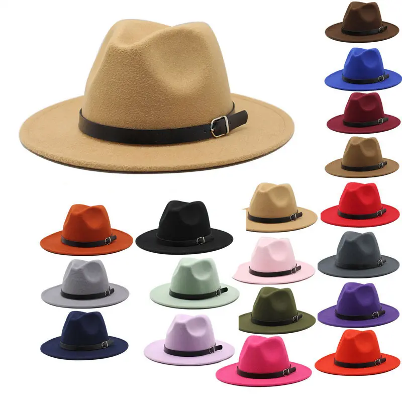 Leather Band Fedora Hats Men Wholesale 2021 High End Women Fedora Hats Hat Bands For Fedoras