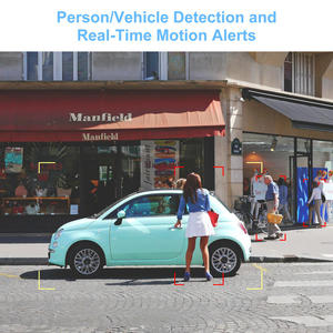 High-end HIK uyumlu 12MP ColorVu tam renkli açık CCTV IP kamera dahili mikrofon insan vücudu/araç algılama - Product Image 5