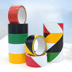 PVC Warning Tape Black And <b>Yellow</b> Floor Marking Tape Wear Resistant Station Strong Ground Protection Tape - Product Image 2