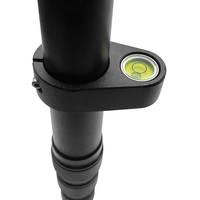 Pôle de centrage télescopique de 52 à 150 cm, bâton de levé GPS RTK portable, en alliage d'aluminium léger, pôle de prisme GPS