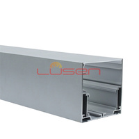Profil en aluminium LS-171 réfléchissant SlotV LED lumière linéaire fente plafond suspendu lampe de lavage de mur traitement de coupe personnalisé
