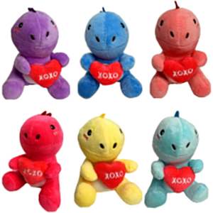 6pcs Cute <b>Dinosaur</b> Stuffed Animals Red Heart Unique <b>Plush</b> <b>Toys</b> for Kids Gift Exchange Ideas for Boys Girls ODM Options Available - Product Image 6