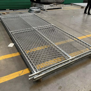 Panneau de clôture temporaire en chaîne 6x12 pieds, respectueux de l'environnement, conforme aux normes de sécurité américaines, pour la construction, panneau de clôture mobile en chaîne - Product Image 4