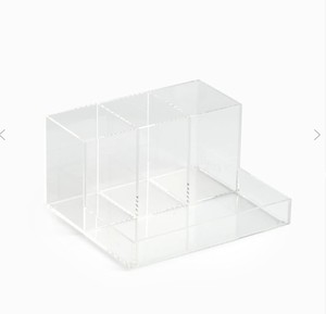 Tùy Chỉnh Nhỏ Rõ Ràng <span class=keywords><strong>Acrylic</strong></span> Trang Điểm Bàn Chải Chủ Plexiglass Mỹ Phẩm Chủ - Product Image 2