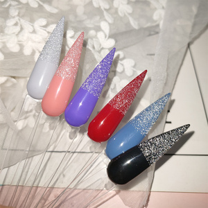 Hot Sale No Wipe UV Gel Diamond Top Coat Gel <strong>Polish</strong> With Shimmer <strong>Clear</strong> <strong>Glitter</strong> Top Gel in 5ML/10ML/15ML Bottle - Product Image 1