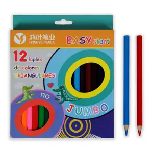 Заводская цена назад в школу мини рекламный логотип на заказ набор карандашей 12 цветов для детей для рисования и живописи