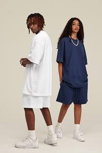 T-shirt surdimensionné pour homme avec broderie 3D personnalisée, tissu tricoté, manches courtes, 305g, été, OEM, vente en gros - Product Image 6