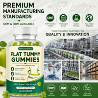 Gomitas de Vinagre de Sidra de Manzana de Marca Privada OEM, 60 Unidades, Control de Peso, Apoyo Digestivo, Fabricante de Suplementos Dietéticos de ACV