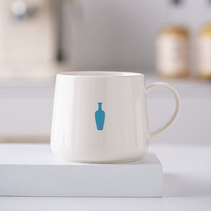Logotipo impreso personalizado 12oz moderno de lujo de porcelana blanca agua té café Taza de cerámica - Product Image 2
