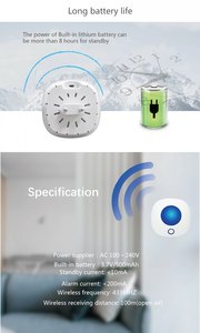 Nhà Thông Minh 433Mhz Không Dây Còi Báo Động Và Ánh Sáng Nhấp Nháy Không Dây Bên Ngoài Báo Động Còi Báo Động Cho Nhà - Product Image 6