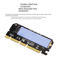 Adaptador de expansión de alta velocidad Hua Gaozhi HGZ2642 PCIe NVMe M.2 a PCIe3.0x4/x8/x16 para tarjeta de disco duro de estado sólido