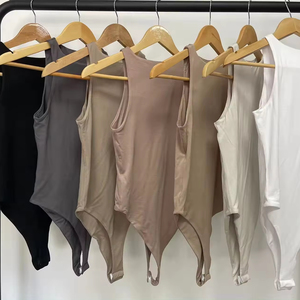 Mono desnudo de cuello redondo con forma de capas dobles para mujer Sexy de silicona de talla grande de fabricación en el mercado de la XS-XXXXL - Product Image 1