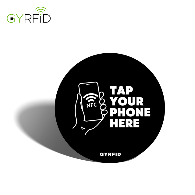 Custom PVC Round Card Church NFC Tags with QR Code NFC Tap Sticker for Churches & Seating