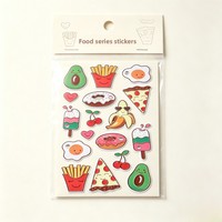 Autocollants alimentaires amusants style Instagram, autocollants mignons de dessins animés pour enfants, pour bullet journal, Gudak, DIY, papier couché, décorations modernes
