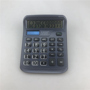 KADIO KD3854B 12 Digit Desktop Calculator Dual Power Supply Black - Product Image 2