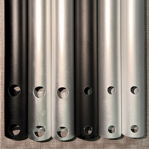 Accesorios de tubería de aluminio para cortacésped eléctrico, postes de trabajo plateados, engrosados y pulidos, OEM personalizable - Product Image 2