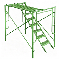 Échafaudage en acier durable à cadre en H avec étais en X, système de cadre traversable pour coffrage en béton et construction de murs extérieurs
