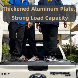 Cubierta de lona triple plegable de aleación de aluminio reforzada HF, alta capacidad de carga, impermeable, instalación sin perforación, para <span class=keywords><strong>Ford</strong></span> F250 2017-2026 - Product Image 6