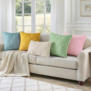 Housses de <span class=keywords><strong>coussin</strong></span> d'automne pour la maison Housses de <span class=keywords><strong>coussin</strong></span> de canapé solides décoratives en peluche douce Taies d'oreiller carrées pour canapé-lit Salon - Product Image 6