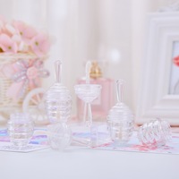 Pots à miel en plastique transparent coloré de 9 ml, contenants vides pour baume à lèvres, tubes de brillant à lèvres mignons et colorés pour enfants